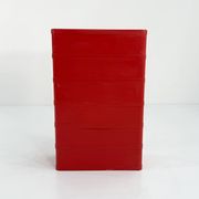 Cabinet rouge modèle “4964” par Olaf Von Bohr pour Kartell, 1970