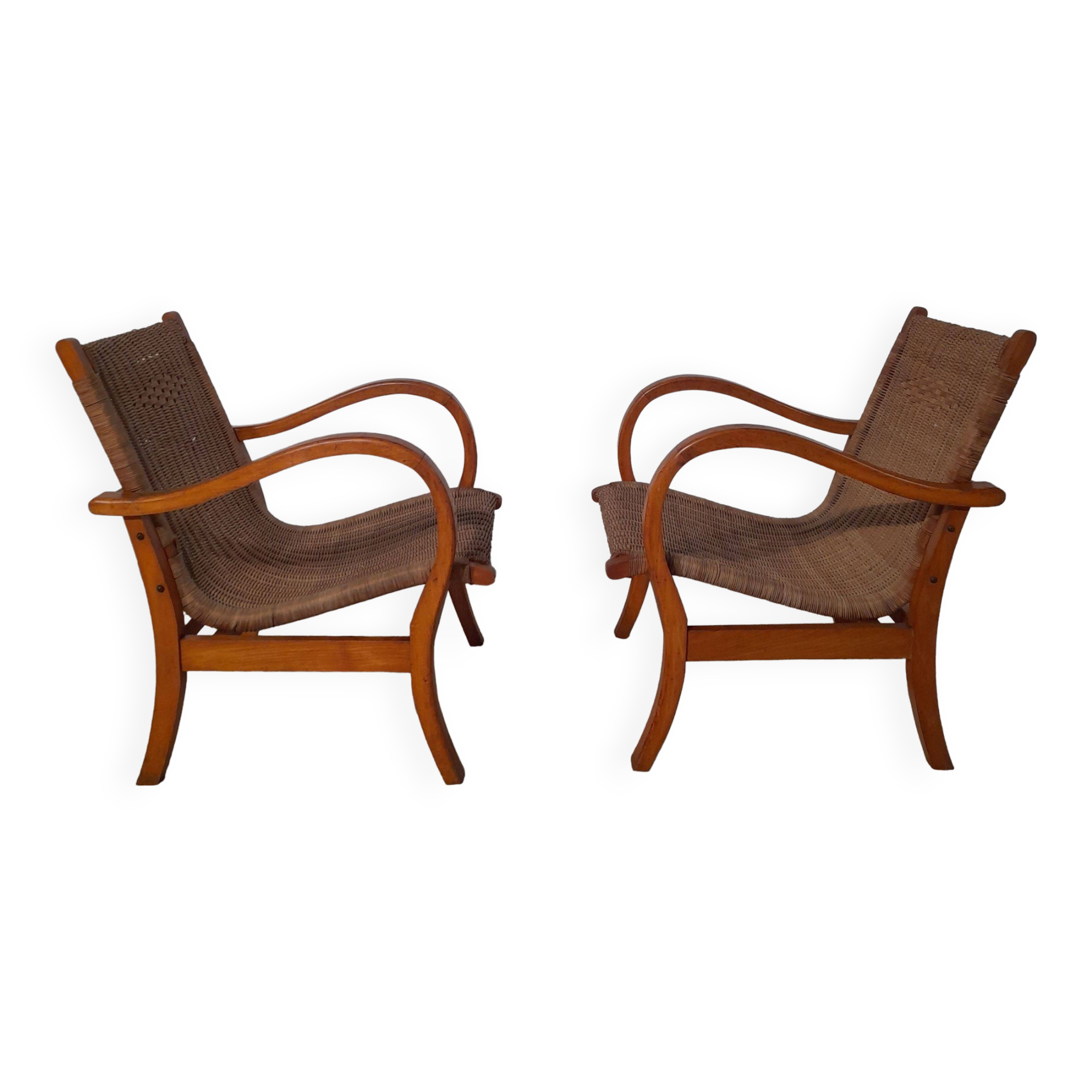 Pair of Bauhaus armchairs by Erich dieckmann 1925
