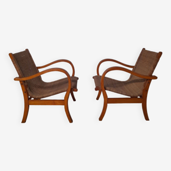 Paire de fauteuils Bauhaus par Erich dieckmann 1925