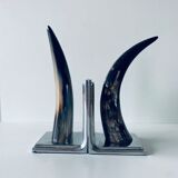 Pair of horn bookends
