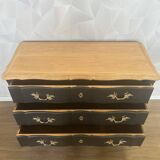 Commode arbalète vintage relooké