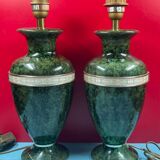 Paire de lampes balustres signées louis drimmer style régence 1970 - 1980