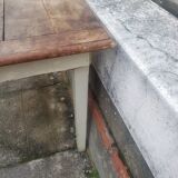 Natural patina farm table