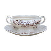 Sauciere a decor de rubans floraux  Longchamps