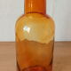 Amber glass pharmacy bottle