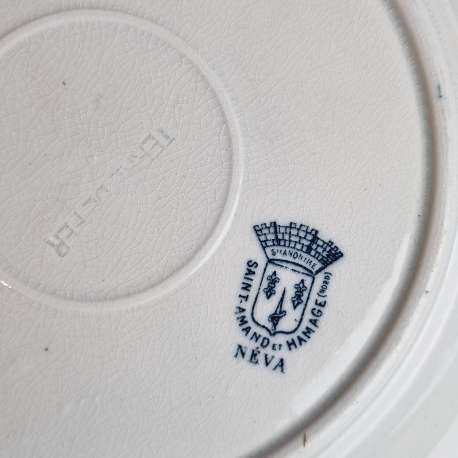 3 soup plates Neva Terre de fer Saint Amand Hamage