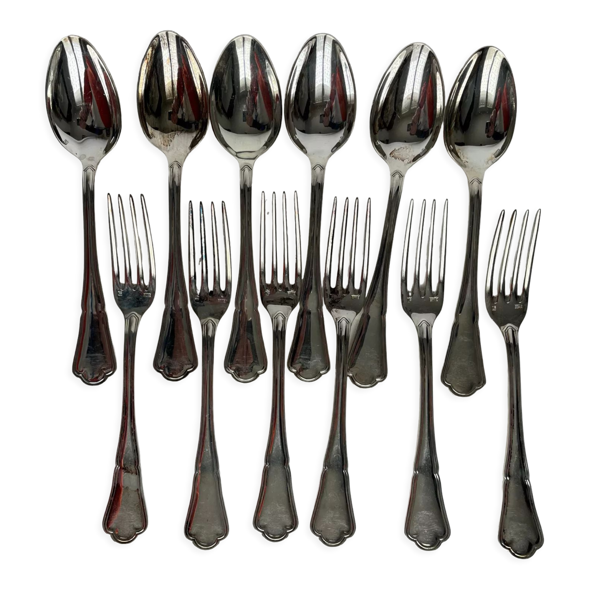 12 Ercuis silver-plated cutlery sets