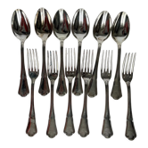 12 Ercuis silver-plated cutlery sets