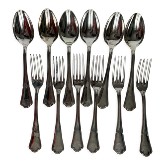 12 Ercuis silver-plated cutlery sets