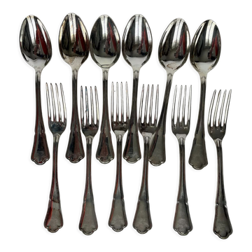 12 Ercuis silver-plated cutlery sets