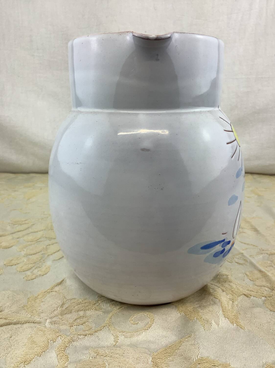 Vintage hand painted pitcher