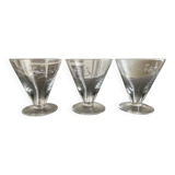 11 old engraved glasses