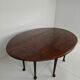 Antique English drop-leaf dining table – Victorian – 8 legs – oval shape – seats 8