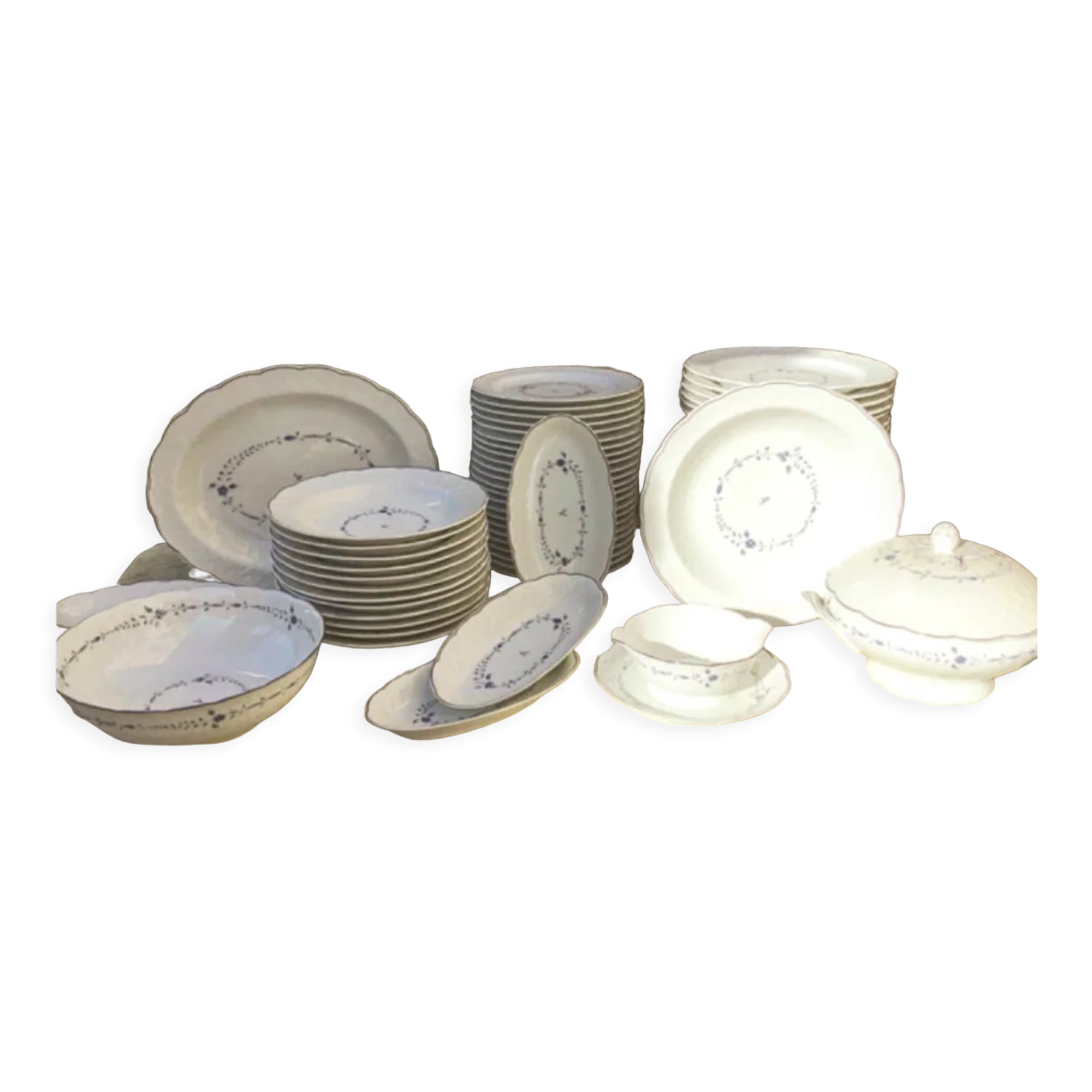 Coffret repas porcelaine octave et Sidonie Guy Degrenne : Achat occasion | Coffrets repas Guy Degrenne Très bon état