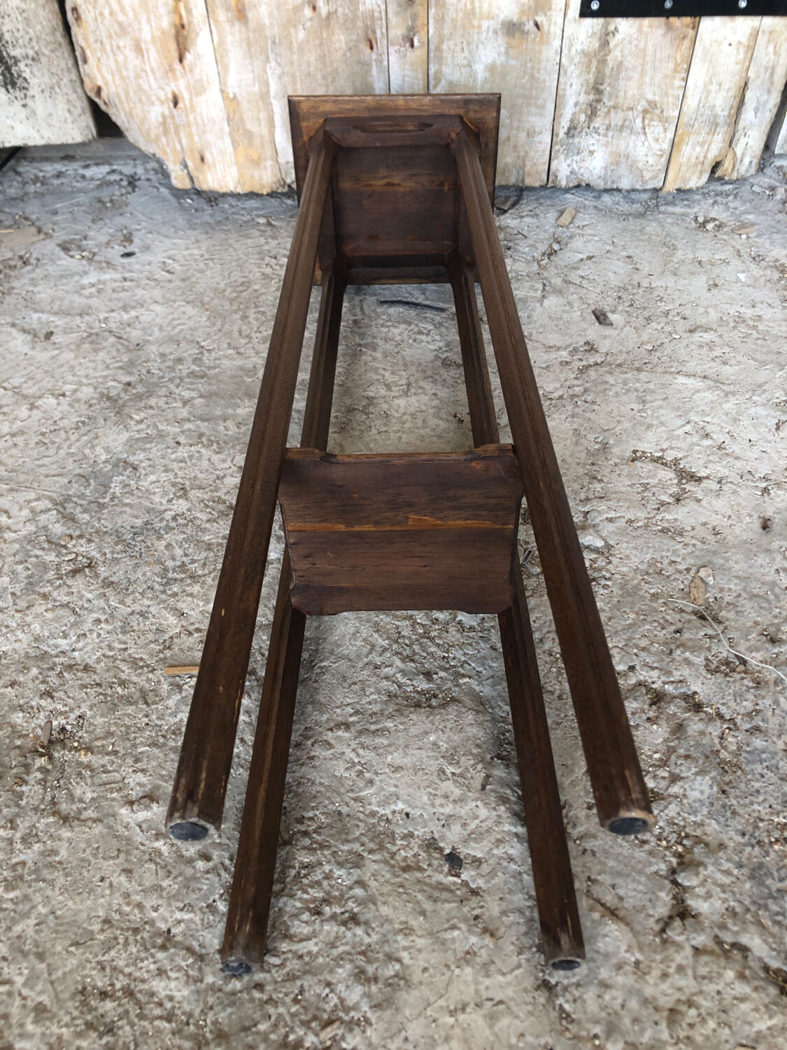 Sellette porte pot bois vintage
