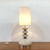 Lampe de table en travertin Scarnicci des années 1970