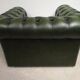 Armchair chesterfield English green leather