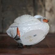 Jardinière céramique cygne, cache-pot cygne, vide poche