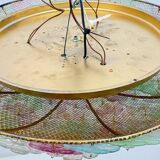 Attribué à Barovier & Toso, plafonnier en verre de Murano de style moderne du milieu du siècle