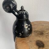 Vintage 1960s Jielde 2-arm lamp, original matte black - 100 cm