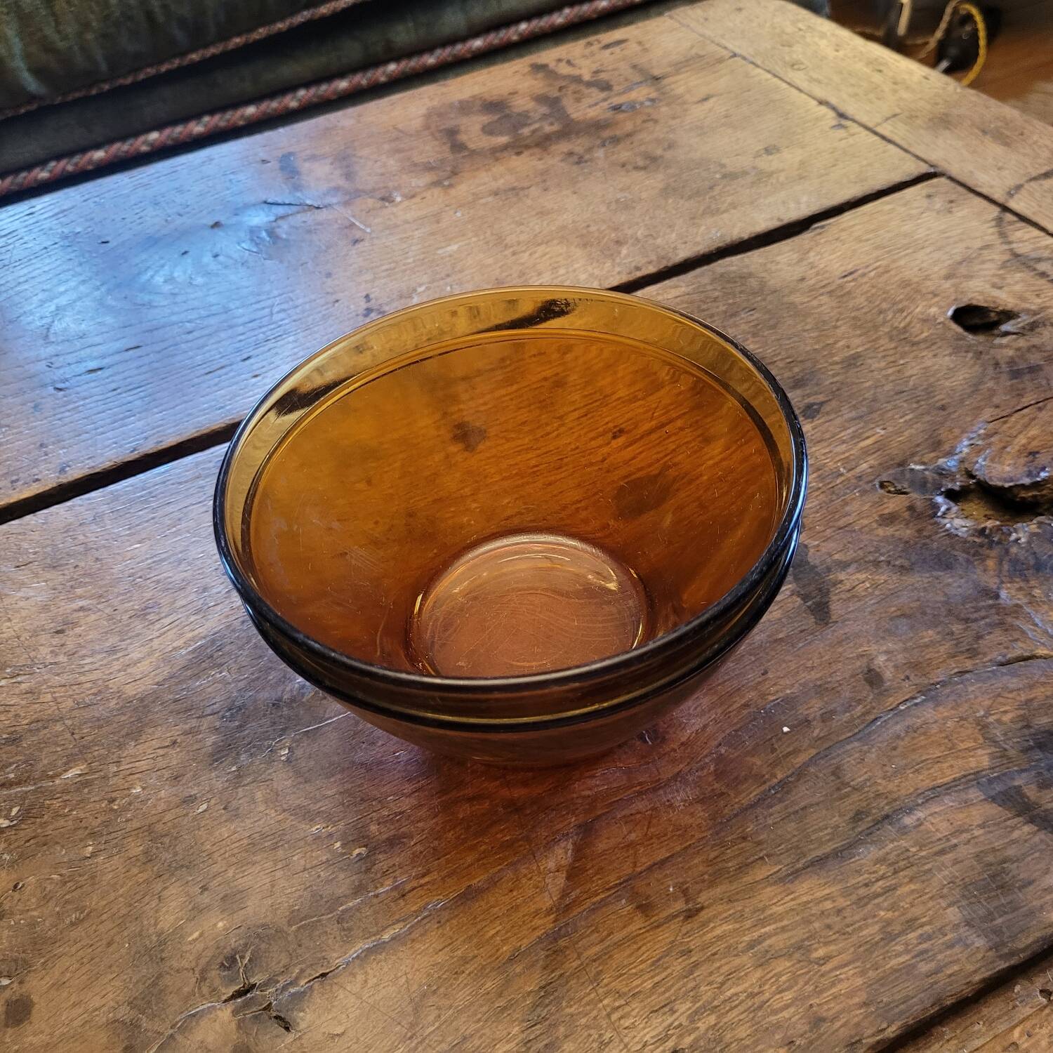 amber glass bowls – mid-20th century vintage