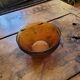 amber glass bowls – mid-20th century vintage