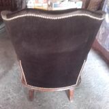 Pair of wingback armchairs