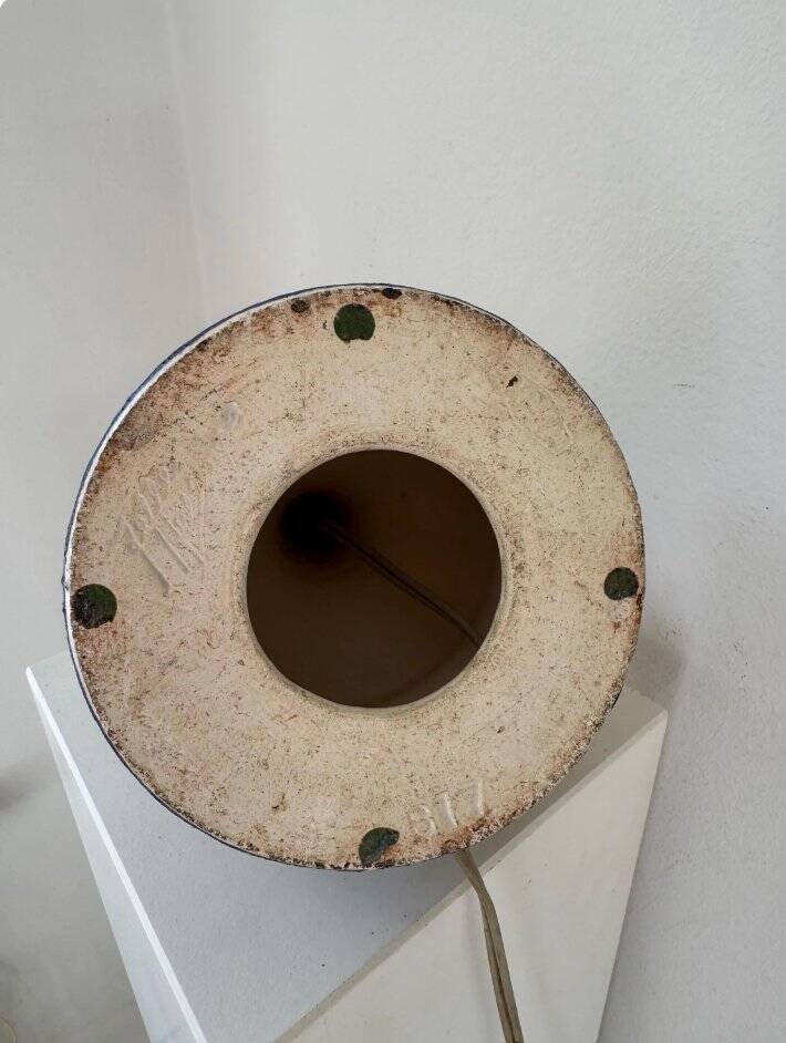 Ceramic table lamp by Jette Hellerøe for Axella, Denmark, 1960s