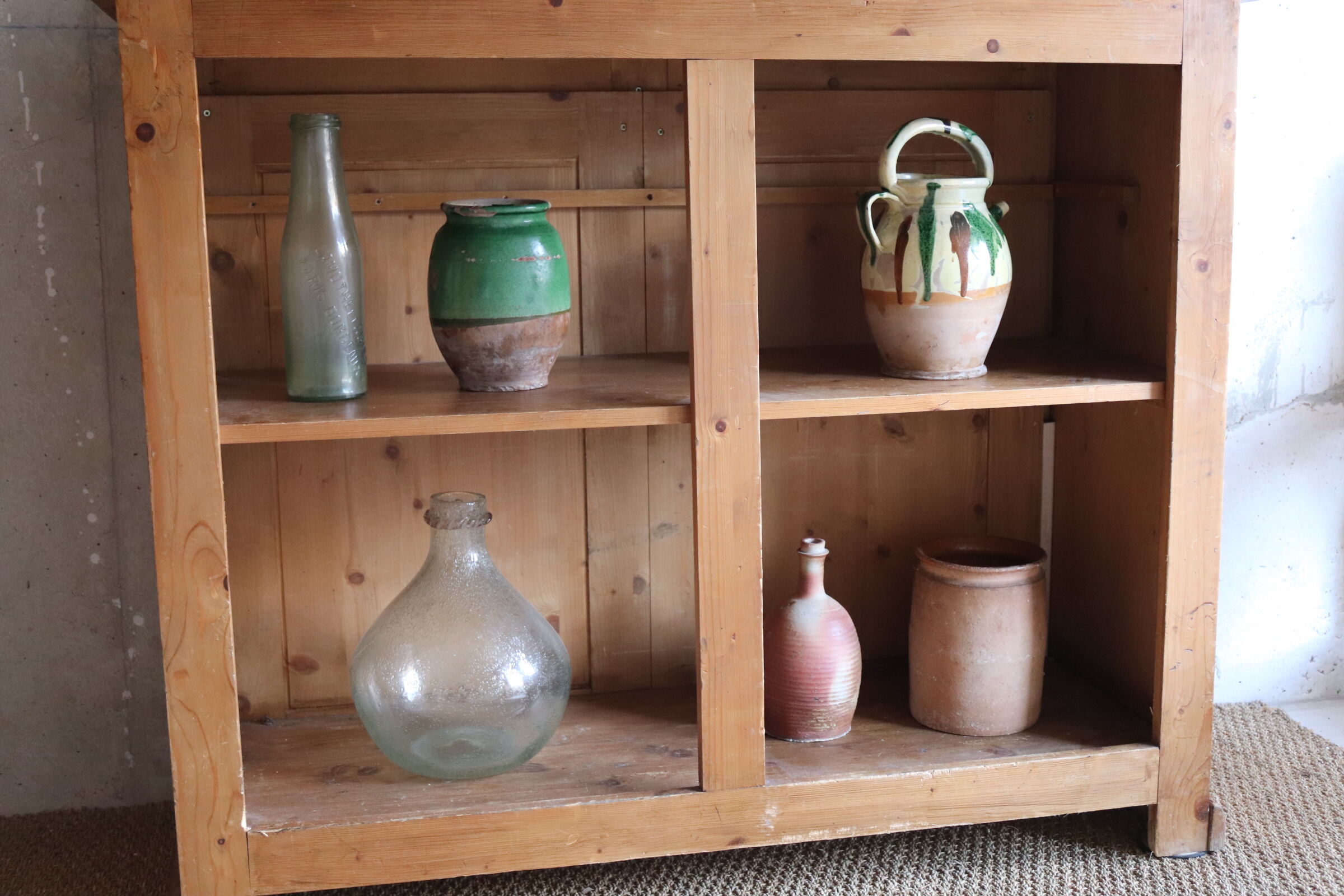 Green glazed terracotta confit pot