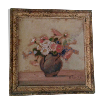 Flower oil table sign H. Trotin