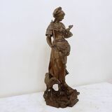 Auguste de wever (1836-1910) bronze sculpture "innocence" 19thc.