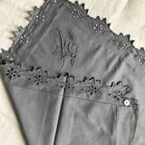 Old Smoke Gray Cotton Pillowcase