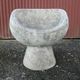 Vintage robert pansart outdoor armchair for elo in fiber cement.