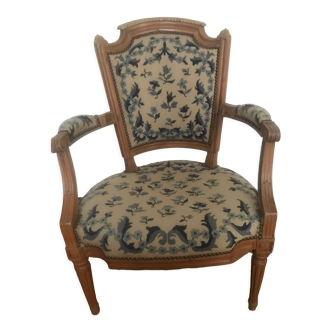 Fauteuil cabriolet fin 19ème style Louis XVI