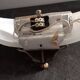 Wall light in brass and glass paste
