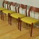4 Scandinavian chairs by Niels O. Møller 1960 Denmark