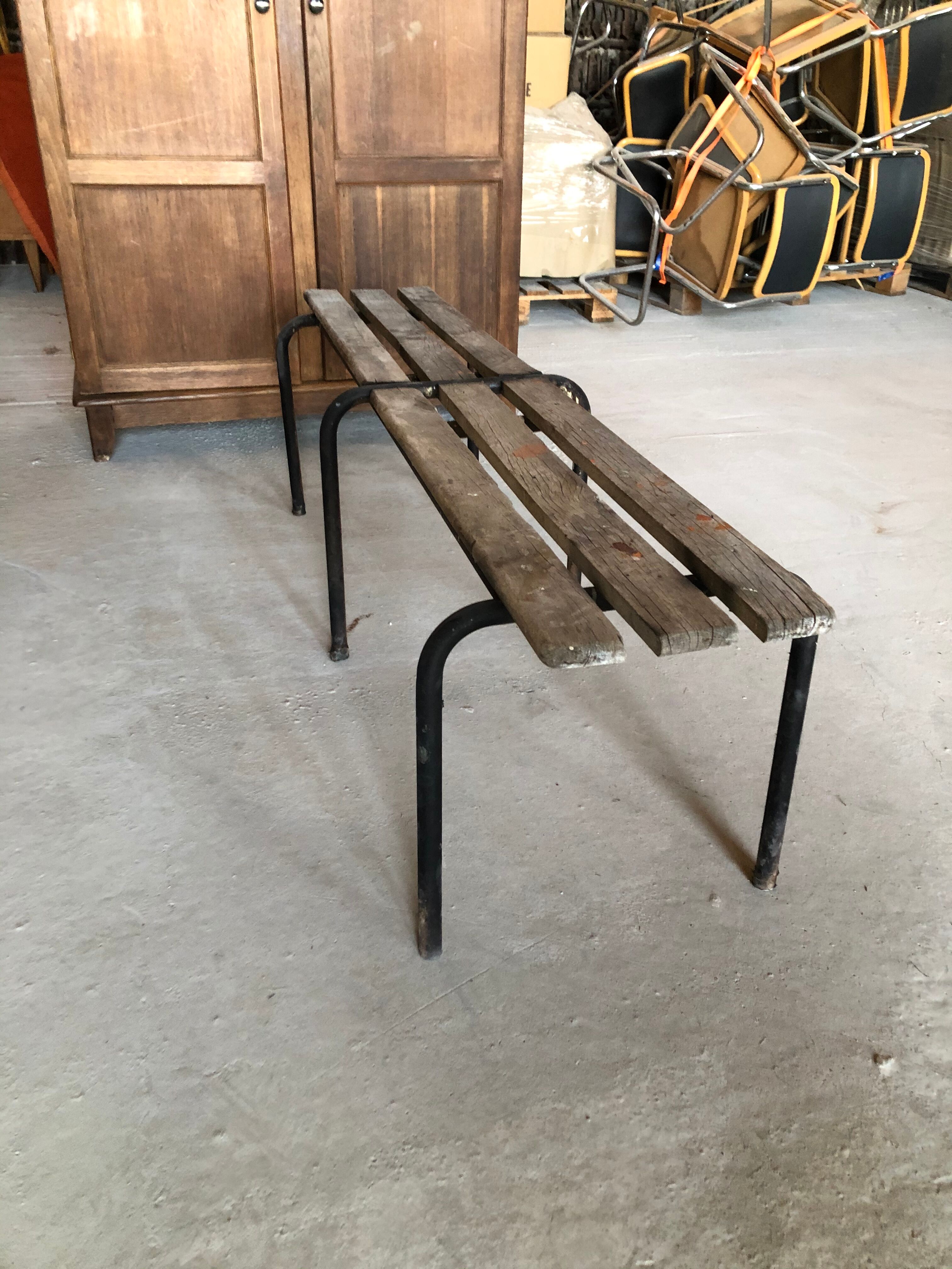 Vintage school bench
