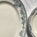Flat dish grey blue HBCM Guadeloupe