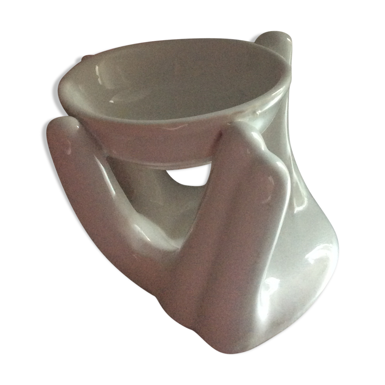 Empty pocket hand pocket in vintage ceramic from the 70s