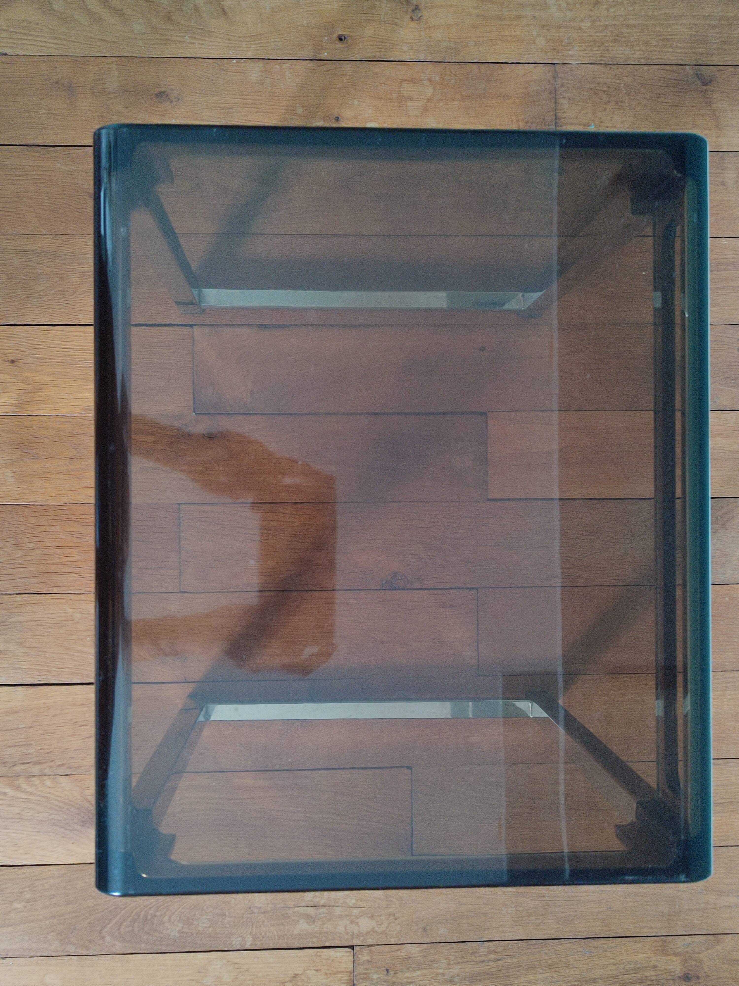 Side table / end of canape in plexiglass vintage design
