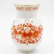 Baluster vase in red by Meissen, 1960