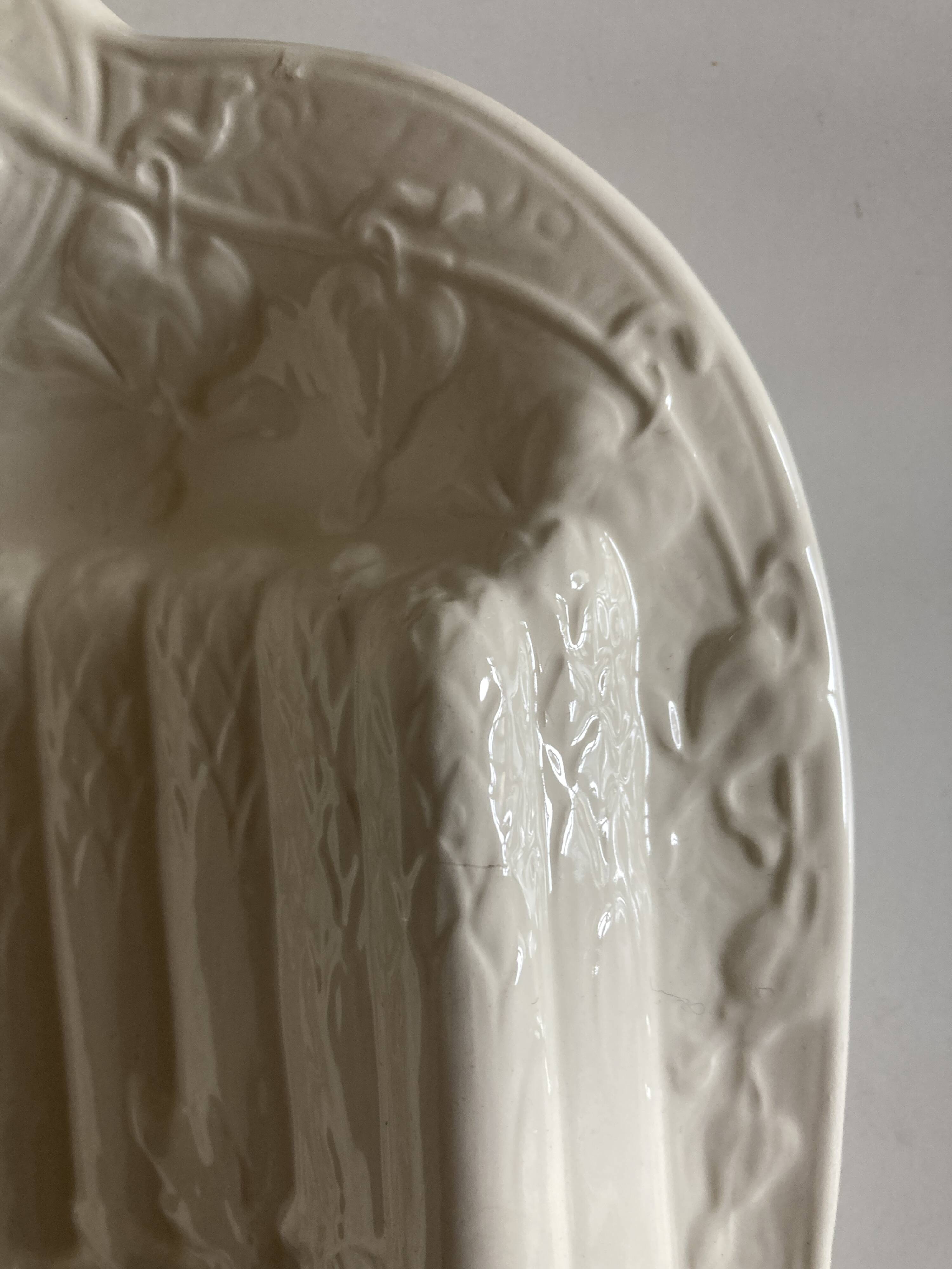 St. Clément ivory ironstone asparagus dish