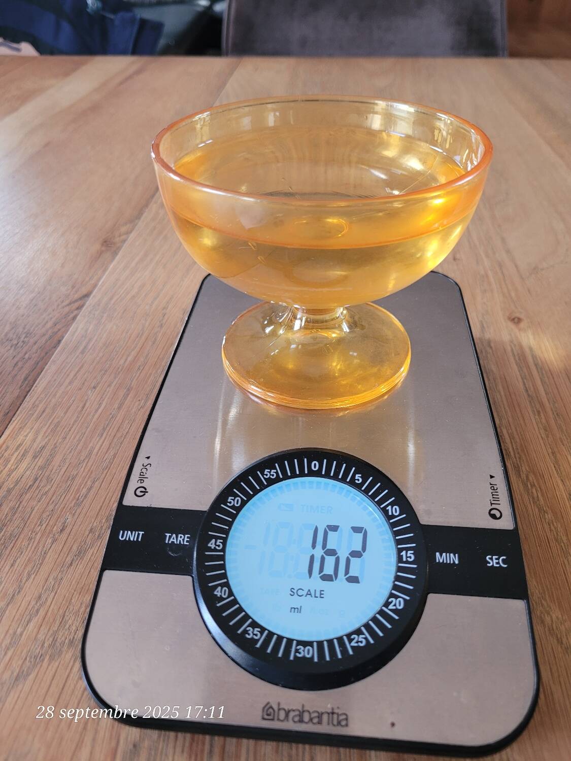 6 orange glass ice cream cups