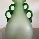 Pair of vintage glass paste ear vases