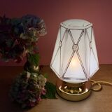 Vintage art deco globe table lamp