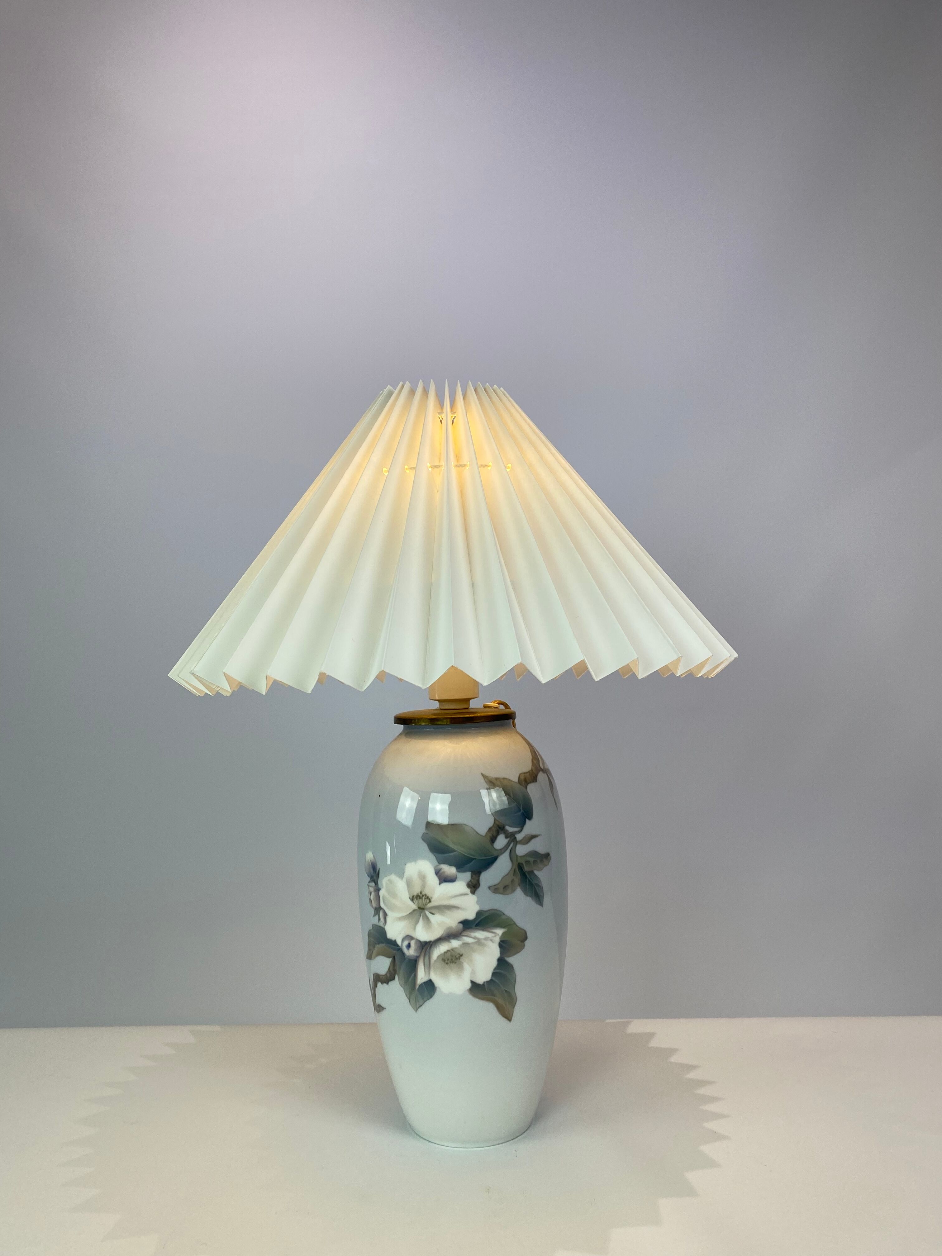 Royal Copenhagen porcelain lamp
