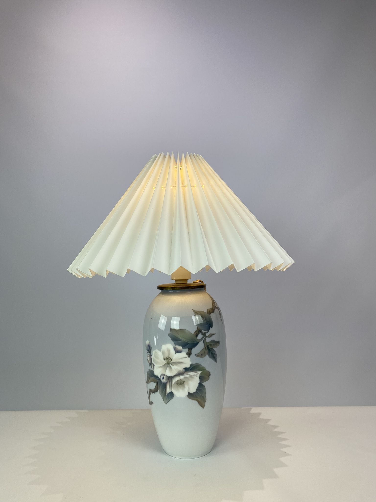 Royal Copenhagen porcelain lamp