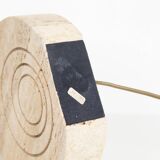 1970's original vintage travertin Table Lamp