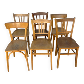 Set de 6 chaises bistrot vintage