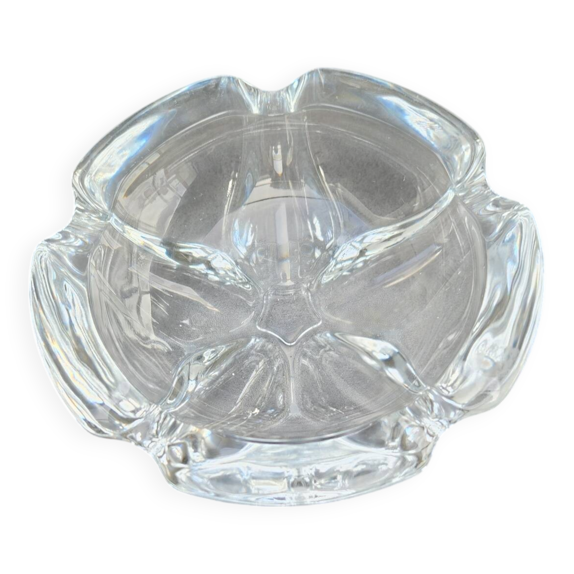 Large crystal ashtray or pocket emptier